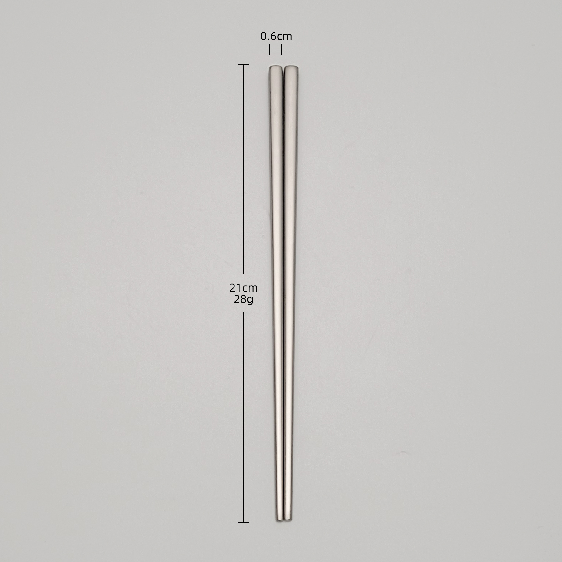 21CM 사각젓가락 [티타늄정화]