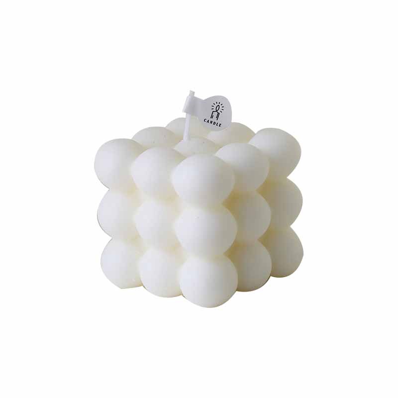 Cubo de Rubik Fábrica de velas de aromaterapia Recuerdos de cumpleaños al por mayor Decoración de sala de estar para el hogar con forma de burbuja de viento sin humo