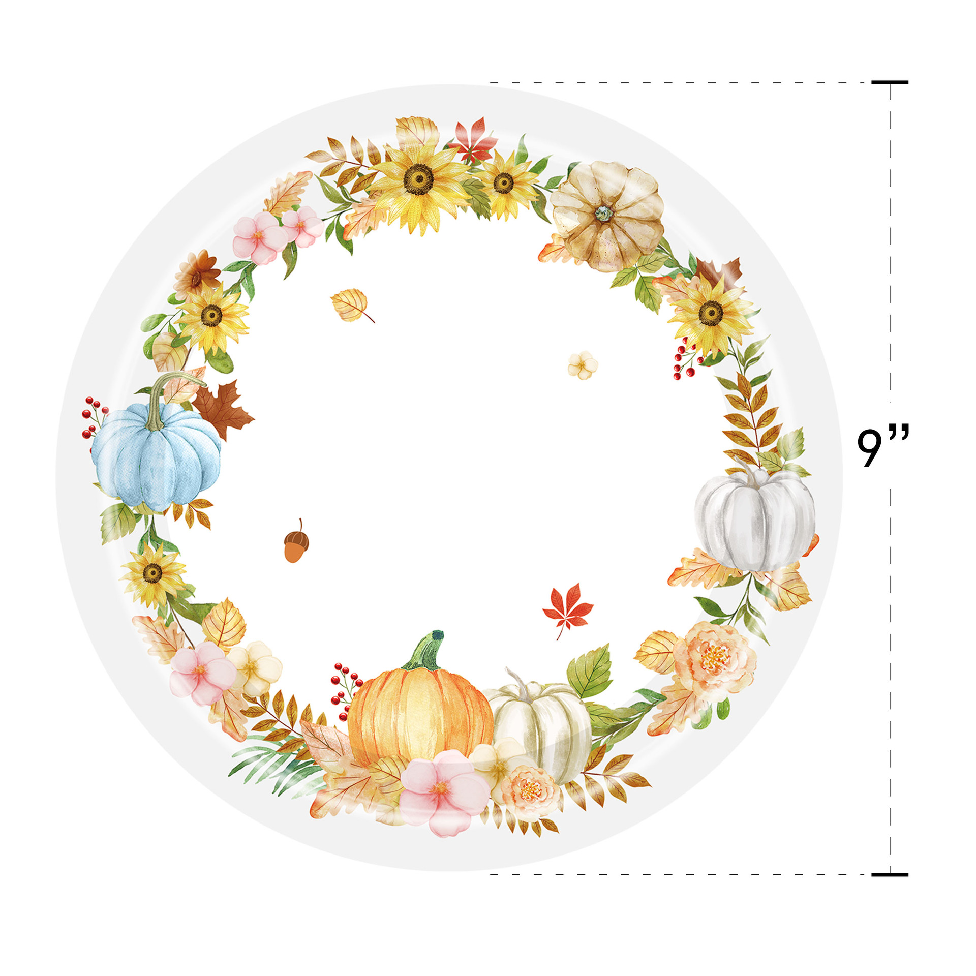 Artículos para Fiestas Temáticas de Calabaza y Hoja de Arce para el Festival de la Cosecha, Platos de Papel Desechables, Vasos de Papel, Servilletas de Papel, Juego de Vajilla Desechable