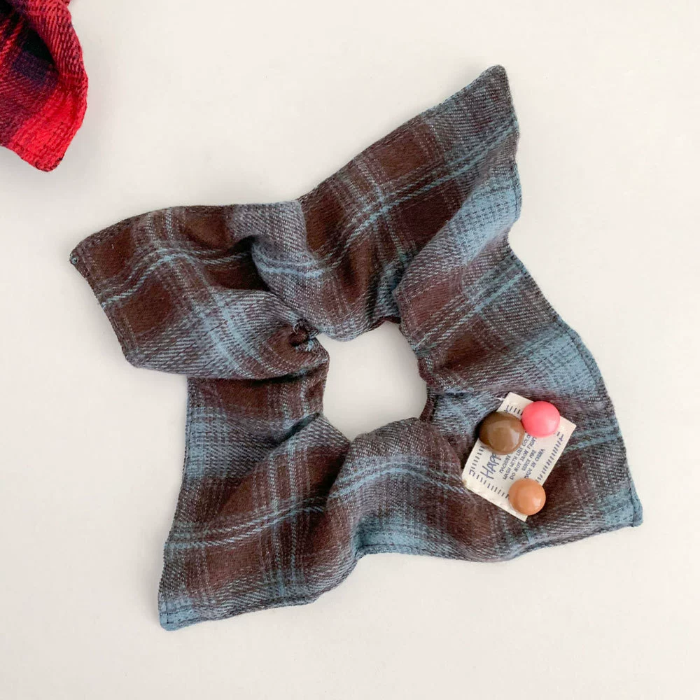 Ткань, резинка для волос, цветочная расцветка, корейский стиль, интернет-звезда