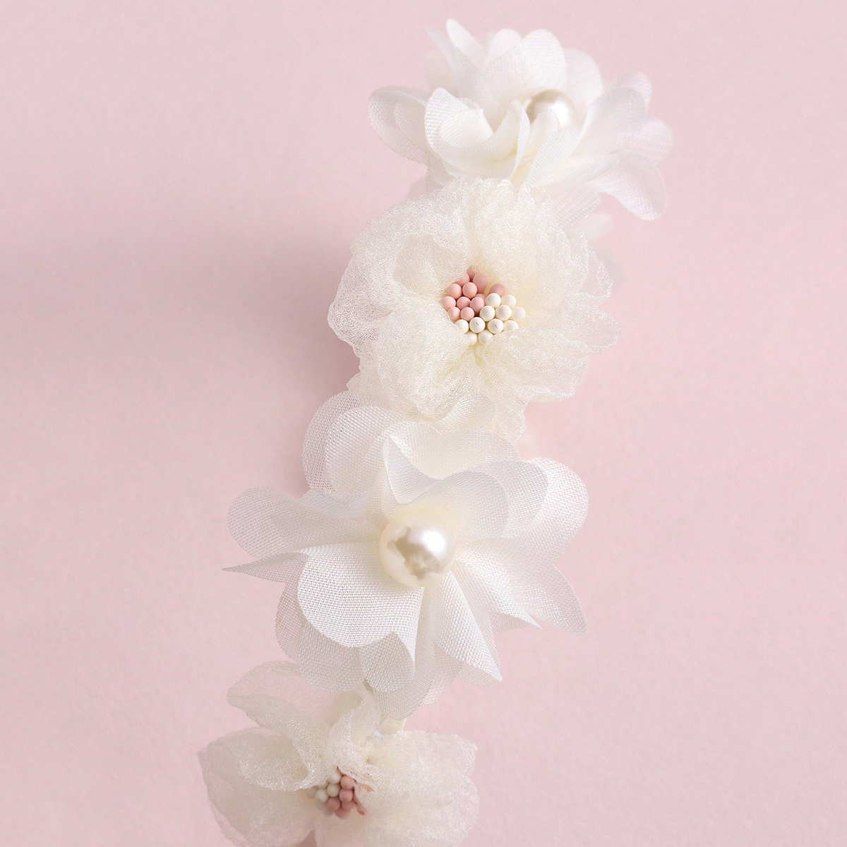 Artificial Flower Headband For Girls, Cute Floral Hair Accessory_voghion.com