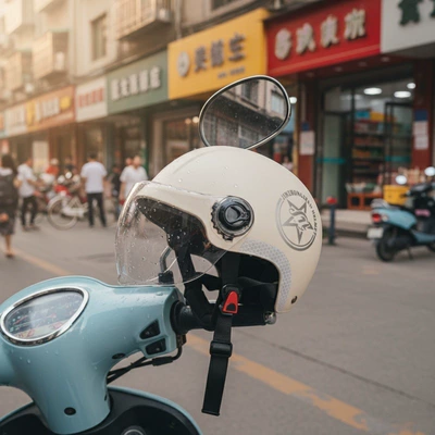 Golden Bell Helmet New National Standard 3C Certified Electric Vehicle Helmet Unisex Cycling Helmet Four Seasons Electric Scooter Half Helmet