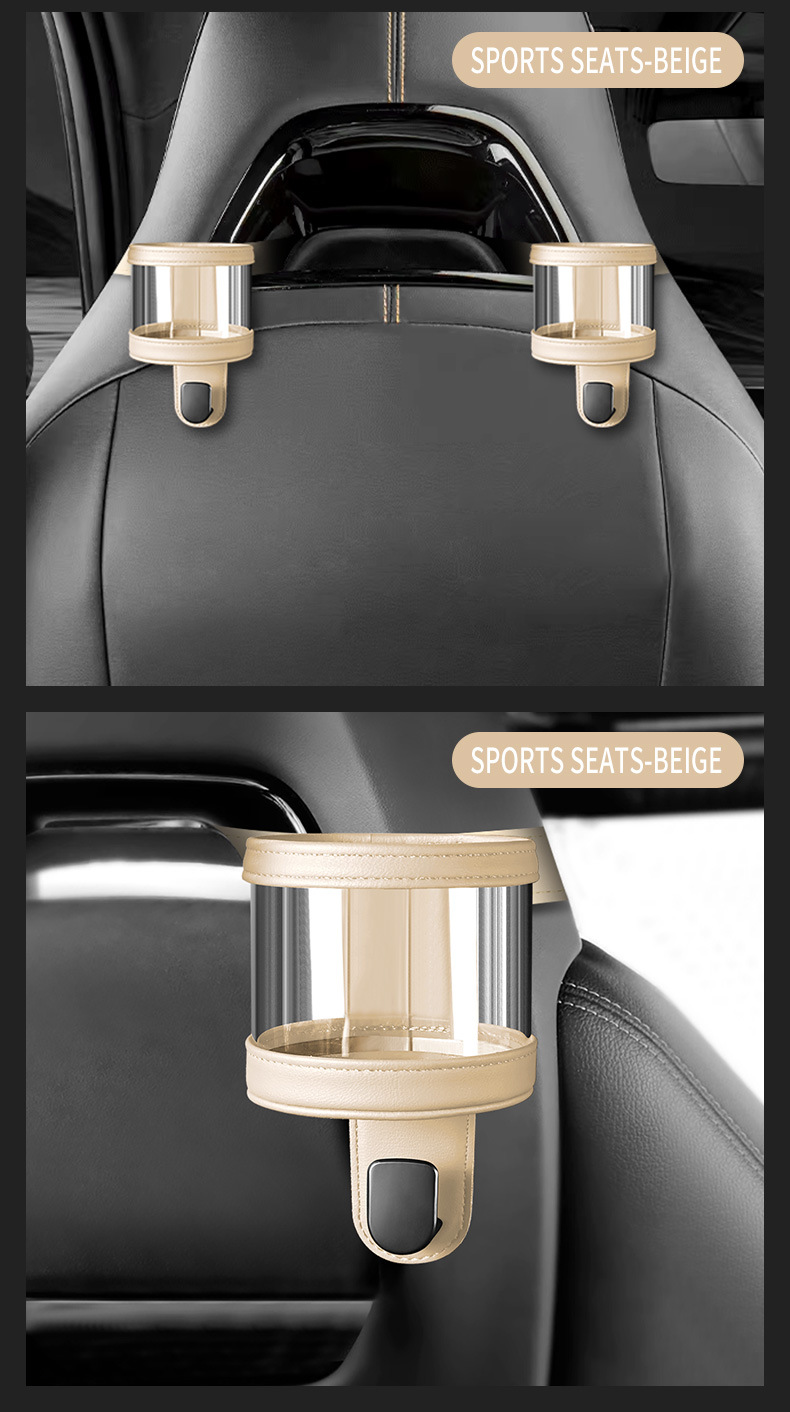 Car Hook Car Seat Back Multifunctional Water Cup Holder Car Rear Mobile Phone Storage Decoration Supplies