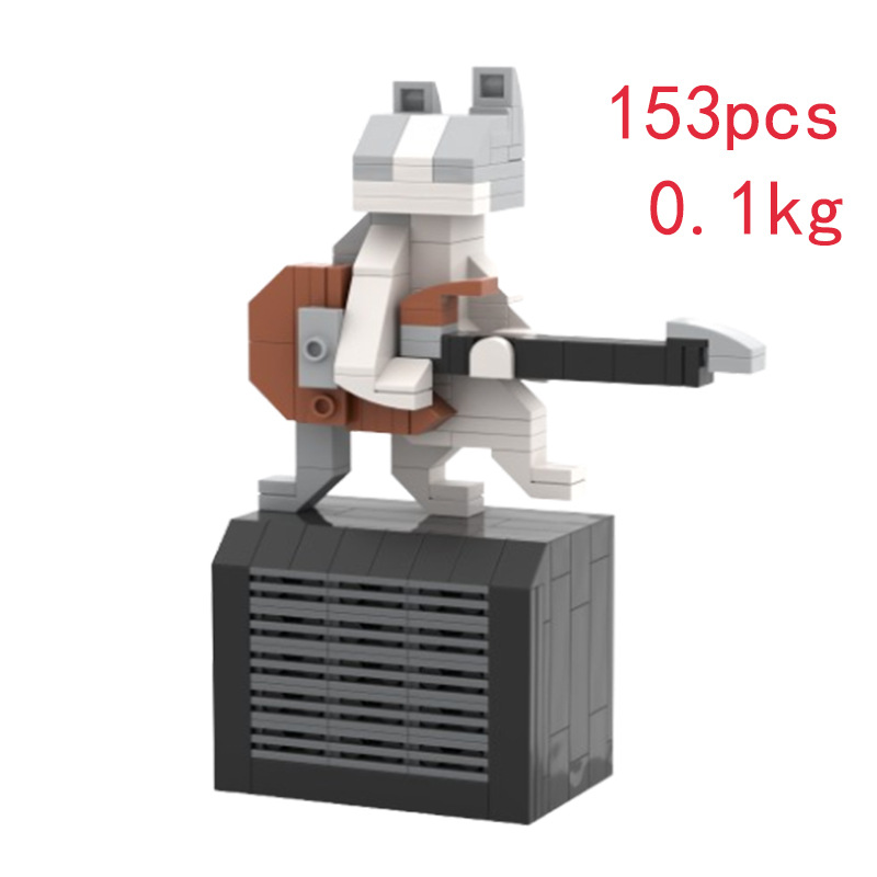 Cross-border Ho-selling In-sock MOC-JITAMAO Small Paricle Assembly Building Block Oy Creaive DIY Gif Model_voghion.com