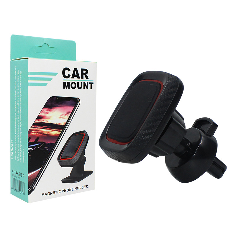 Windshield Air Vent Retractable Long Rod Magnetic Phone Holder Rectangular Magnetic Car Phone Holder