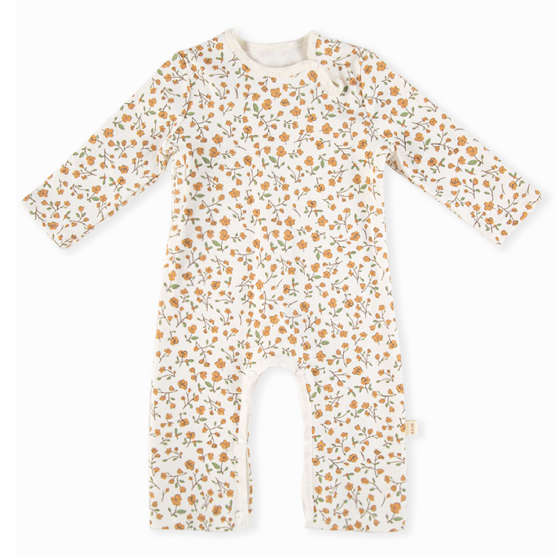 Estilo europeo y americano primavera y otoño mono Bebé Ropa de manga larga niños y niñas bebé niños mameluco cuello redondo Internet celebridad al por mayor