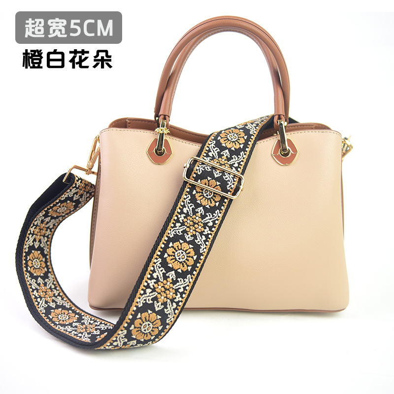 Bolso bandolera con accesorios ultra anchos, bolso de color, correa gruesa, correa de repuesto alargada, correa de hombro de bolso universal ajustable