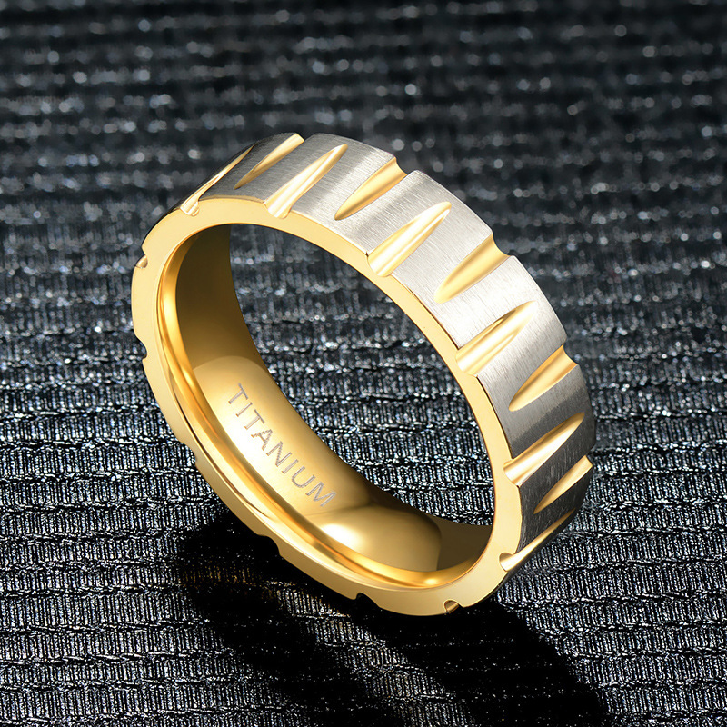 Minimalistischer Designer Herrenring Elegantes Modernes Design_voghion.com