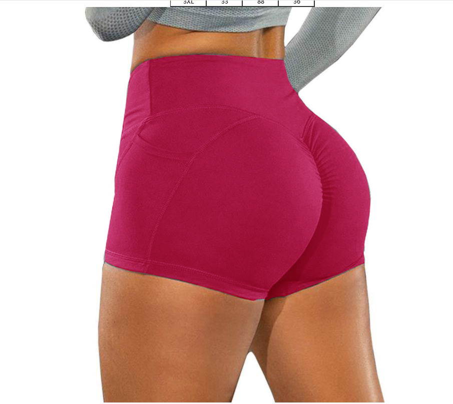 주머니가있는 버건디 요가 바지