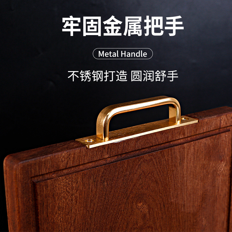 Tablero de corte de ébano hogar tablero de corte de madera maciza tablero de corte de cocina engrosada 2. tabla de corte de hueso de 5cm en stock al por mayor