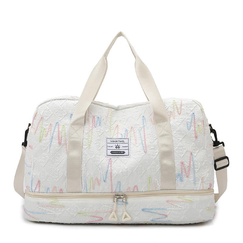 2024 nuevo almacén de zapatos independiente, paquete de espera de viaje de gran capacidad, bolsa de yoga, deportes de ocio, bolsa de fitness, almacenamiento de equipaje