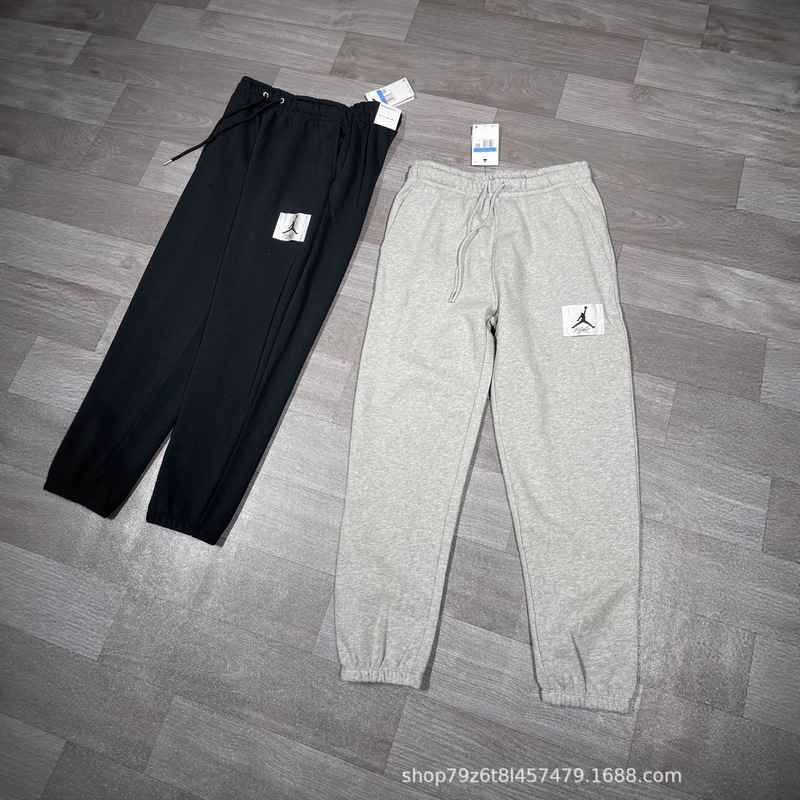 Cross-Border 26Ss Spring and Autumn New Jordan Aj Jumpman Patch Men's Sweatpants Sports Pants Casual Pants Unisex Couple Style