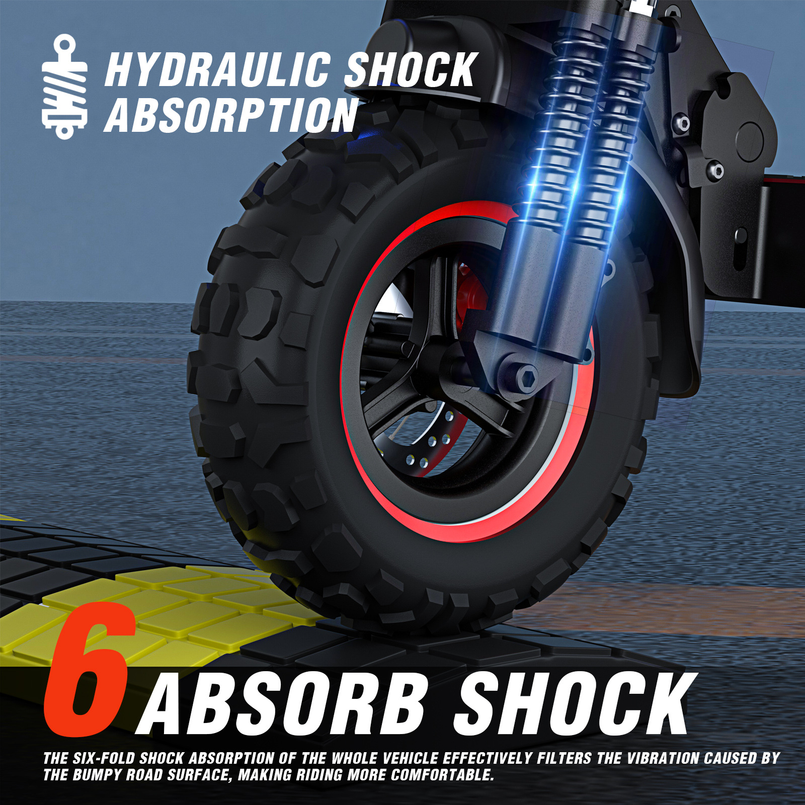 Overseas Warehouse Portable Mobility Scooter Scooter with Seat Foldableing Off-Road Electric Scooter for Adults