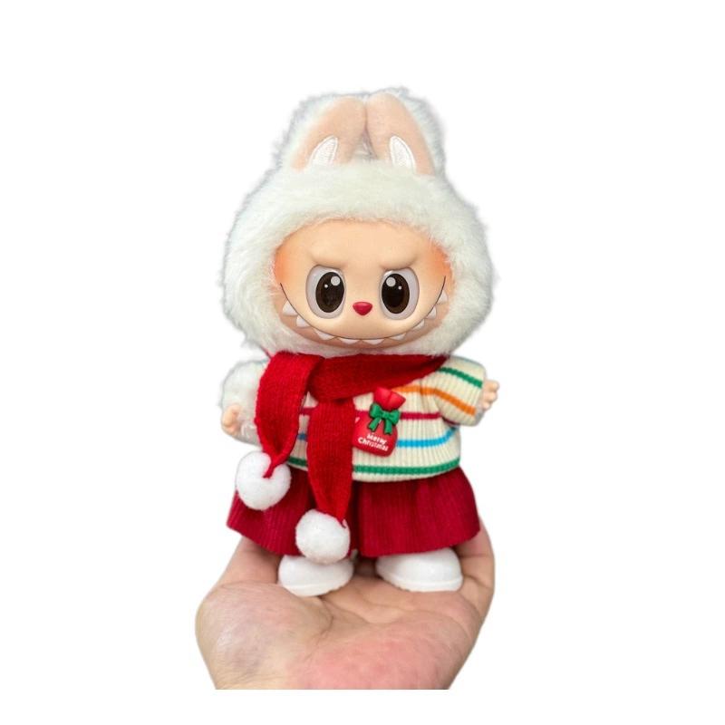 Специальная цена производителя Labubu Christmas набор детской одежды, первая, вторая и третья генерации Labubu, головные уборы и шарфы оптом