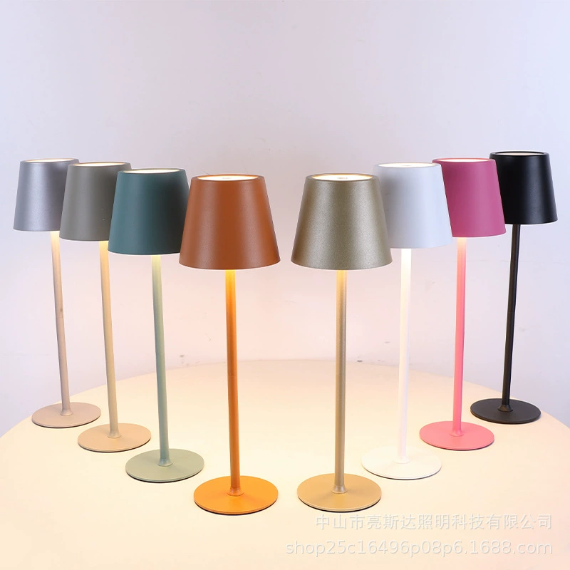 Пятно круглая основа высокая настольная лампа для спальни прикроватная ночница настольный стол беспроводная декоративная лампа для защиты глаз