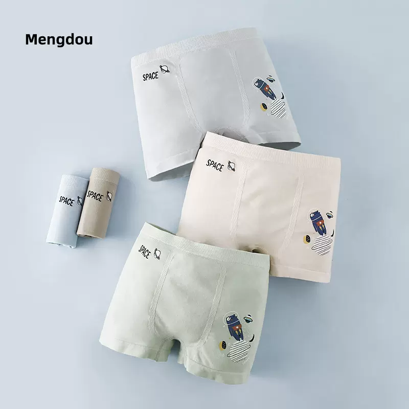 夏季薄款莫代尔a类儿童内裤中大童平角裤舒适中小童男孩四角内裤