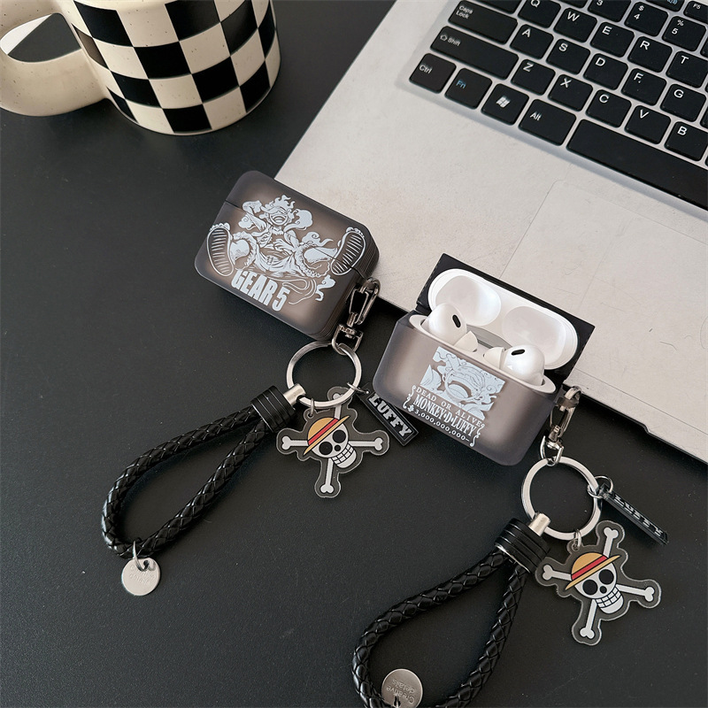 One Piece Luffy Suitable for AirPods Pro 3Rd Generation Protective Case 4Th Generation Pro2 Apple Bluetooth Earphone Case Cartoon