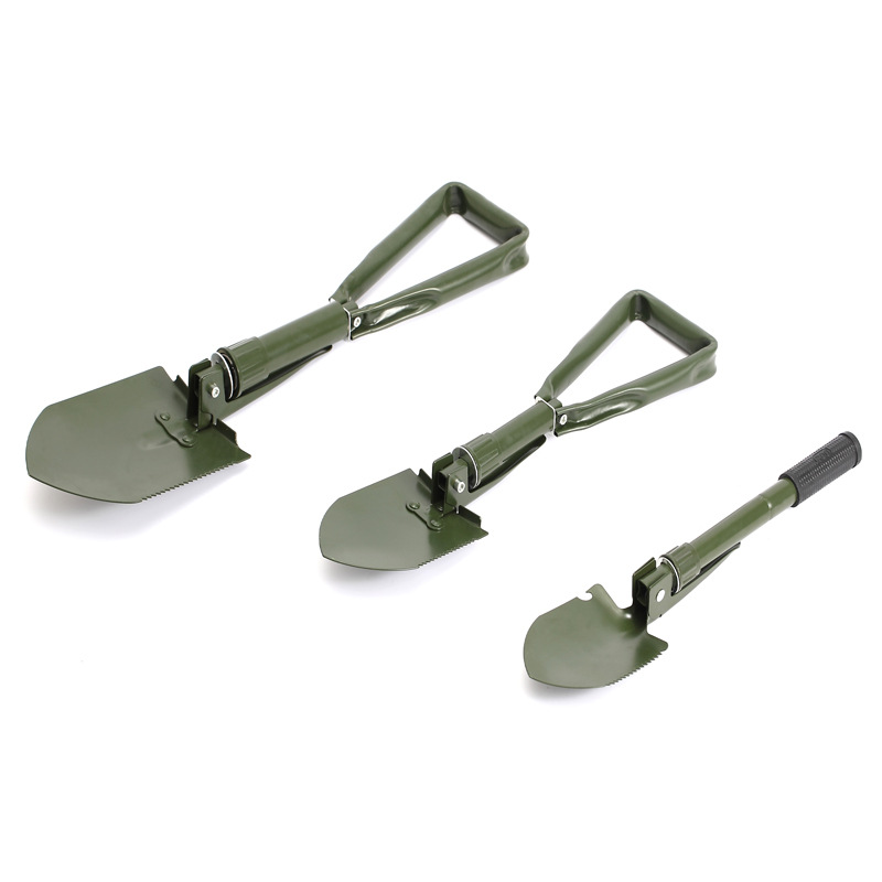 Transfronterizo gran equipo táctico al aire libre de acero de manganeso pala militar pala multifuncional plegable pala militar