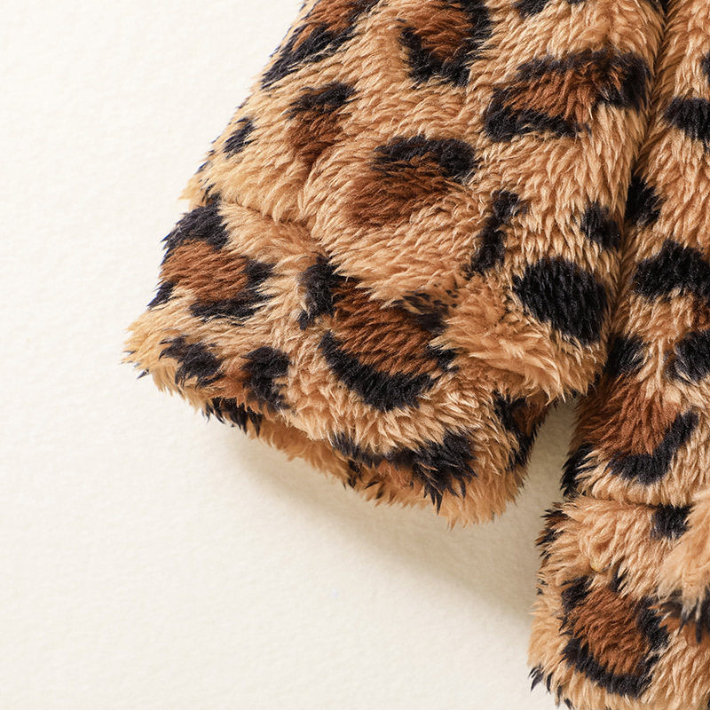 Fashion Leopard Polyester Boys Outerwear display picture 5