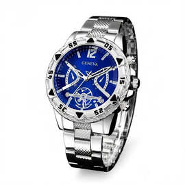 temu爆款日内瓦手表shein热卖大表盘男女石英表tk畅销条形腕表