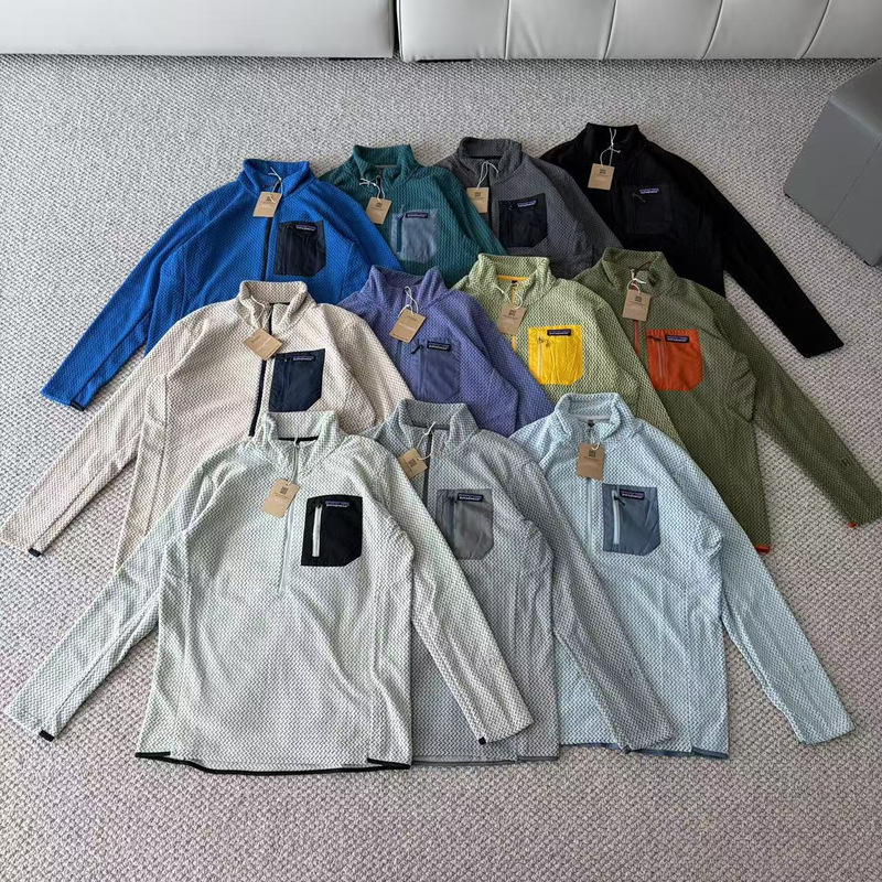 American-Style Outdoor Pat R1 Warm Half-Zip Stand Collar Outdoor Long-Sleeve Spring and Autumn Fleece Mid-Layer Pullover American-Style Outdoor Pat R1 Warm Half-Zip Stand Collar Outdoor Long-Sleeve Spring and Autumn Fleece Mid-Layer Pullover