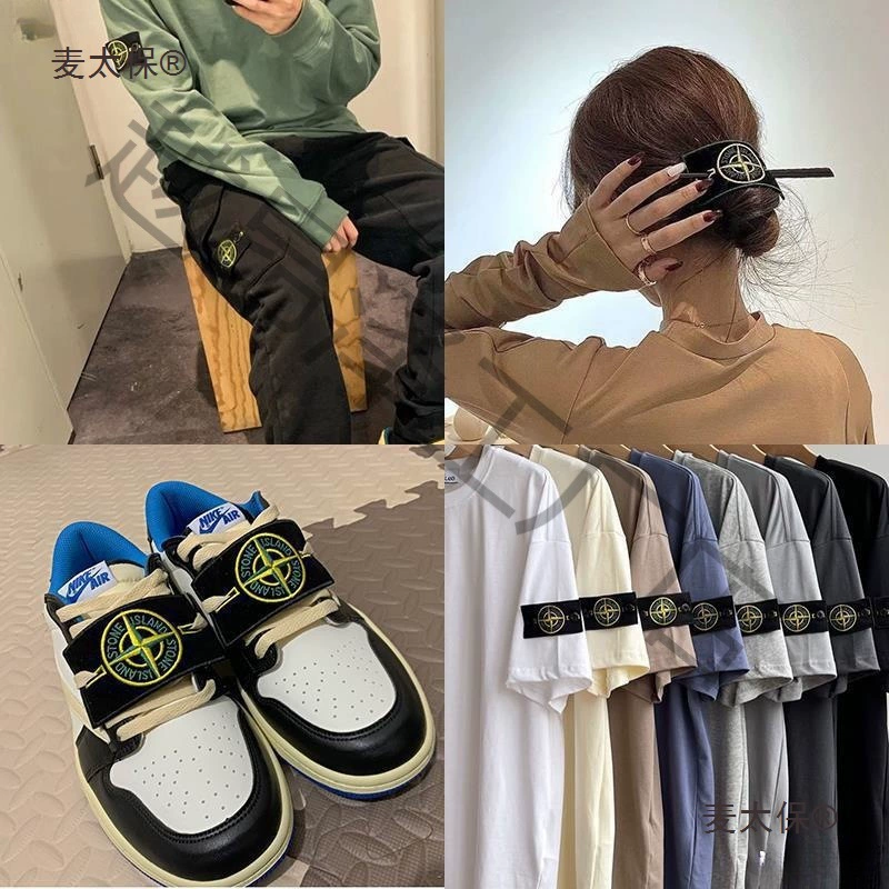 Stone Island вышитые рукава, элементы одежды и обуви, декор