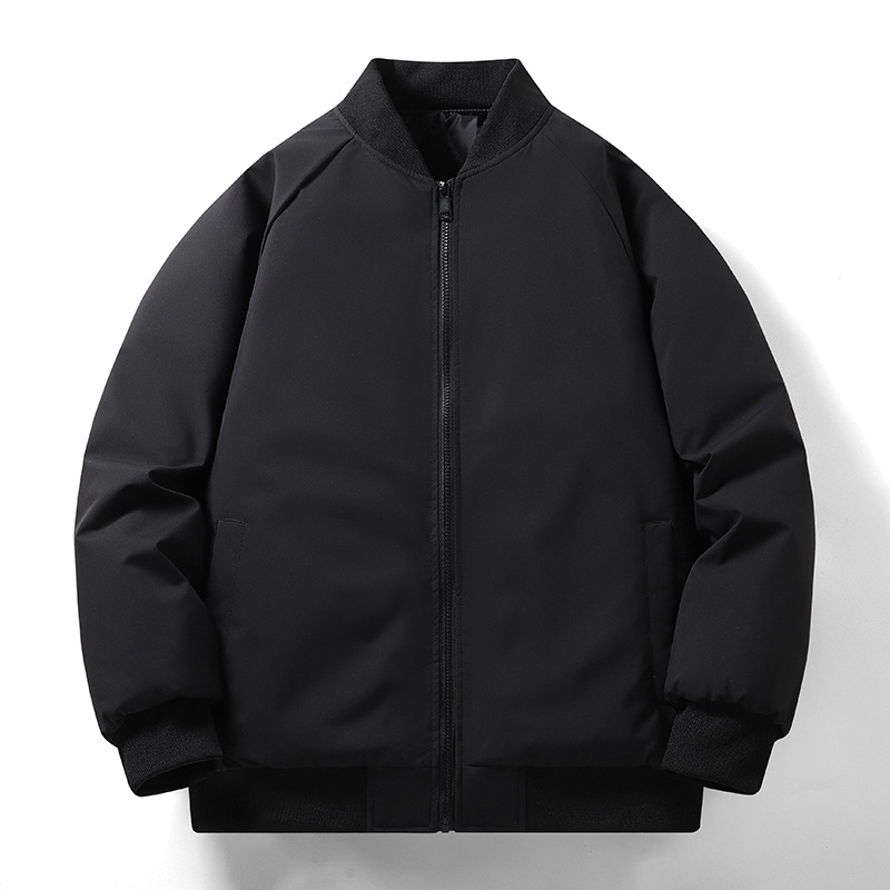 Men's autumn and winter, new Korean style trend, loose, simple, waterproof, thick jacket, casual cotton jacket for men_voghion.com