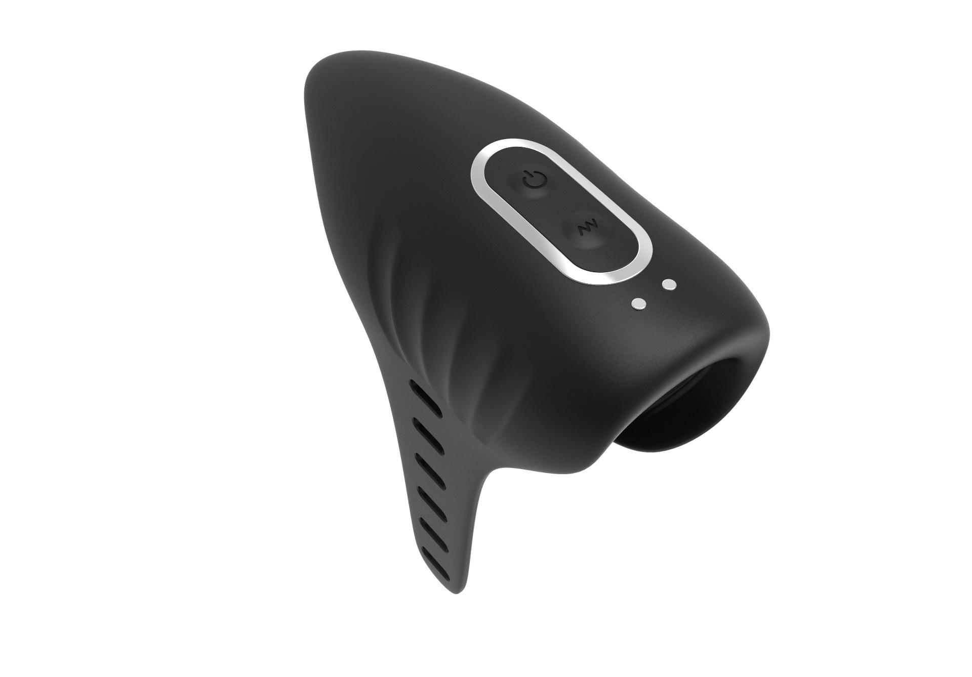 Wearable Vibrating Penis Trainer, Silicone Electric Stimulation Device, Black — detail image 12