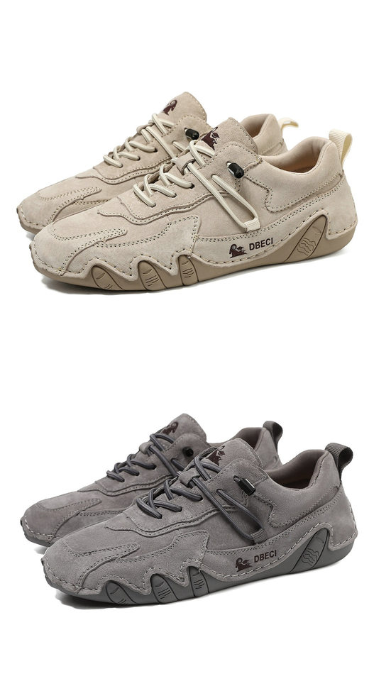 Giày thể thao da thật unisex cổ thấp mũi tròn, đế cao su, phong cách năng động — 662-3 mặt Da Màu Hồng, 662-3 mặt da màu cát, 662-3 mặt da màu nâu, 662-3 mặt da màu xám chi tiết 48