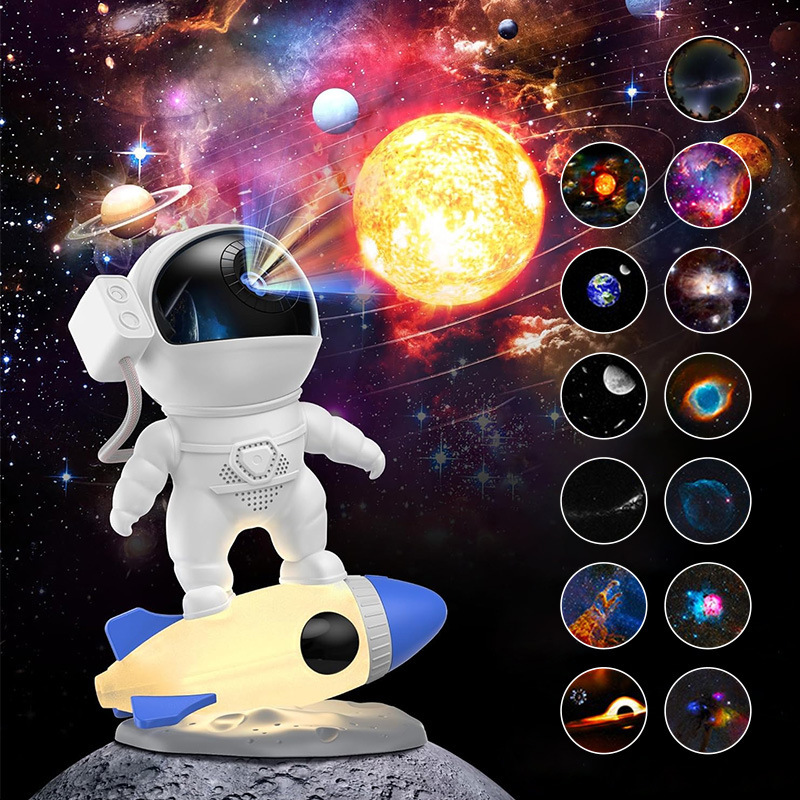 2025年新型宇宙飛行士星空投影灯室内星空頂雰囲気灯子供プロジェクター星空灯|undefined