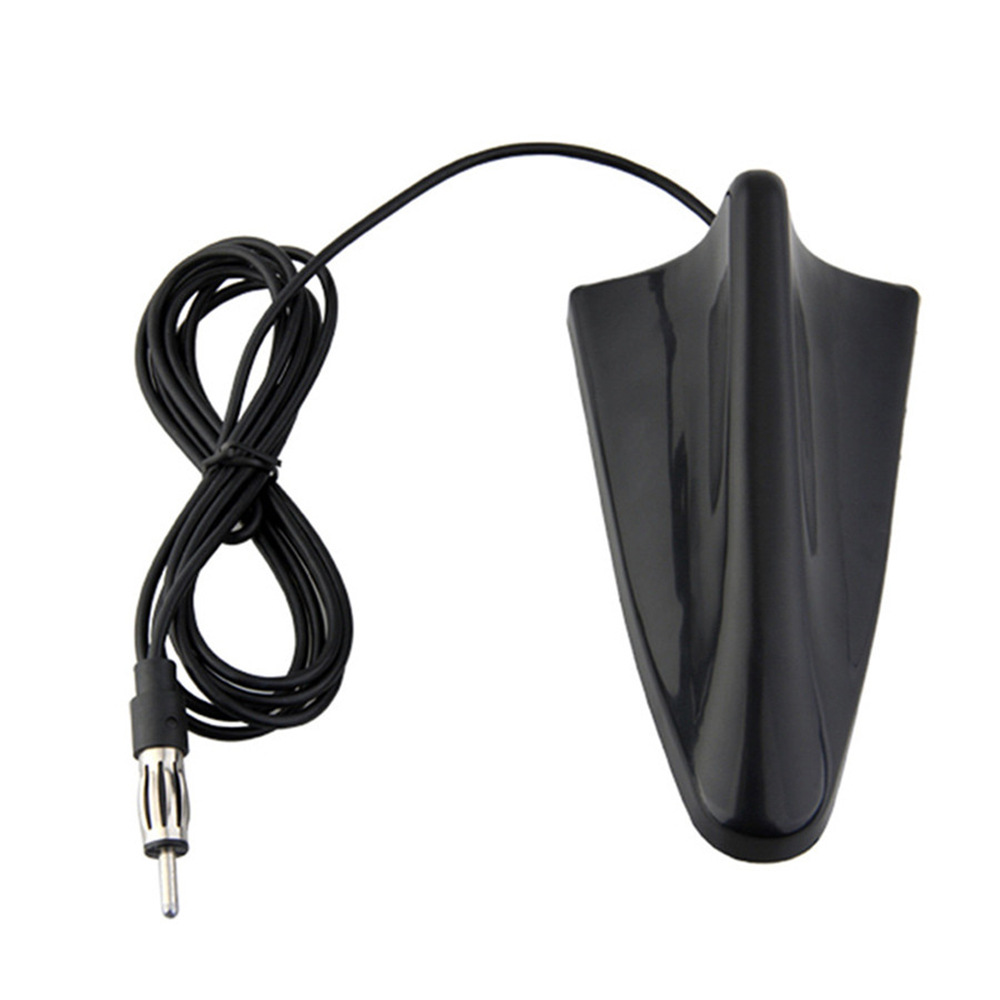 Suitable for Suv Truck Shark Fin Car Antenna (with Adhesive Base) Black Radio Antenna