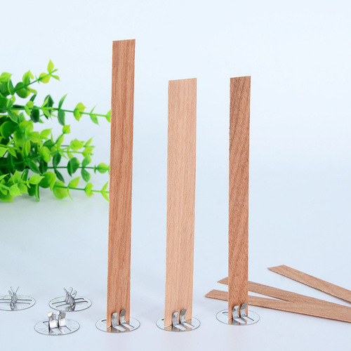 [Weike] Cross-border one-word wood core wood wax wick wooden candle wick aromatherapy candle wood chip wooden wax wick