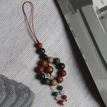 厂家批发天然古法非遗工艺制作五行合香珠手机链包包钥匙扣饰品