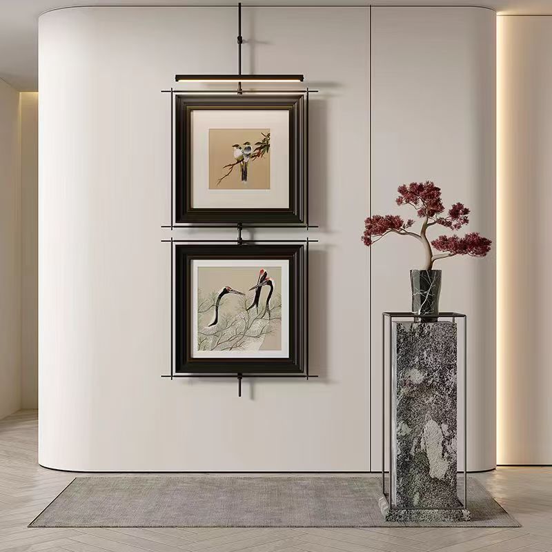 天然大理石加工批发 台面背景墙客厅装饰铁艺装饰画挂画新中式