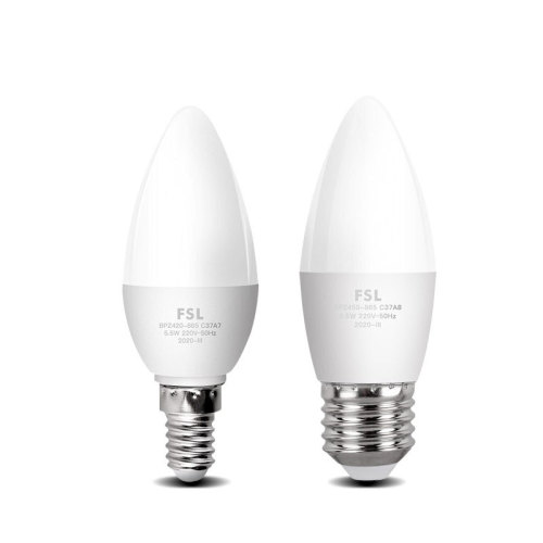 Foshan Lighting LED Tapered Bulb with Tail Bulb E14e27 Screw Candle Bulb Super Bright Energy Saving Crystal Chandelier Light Source