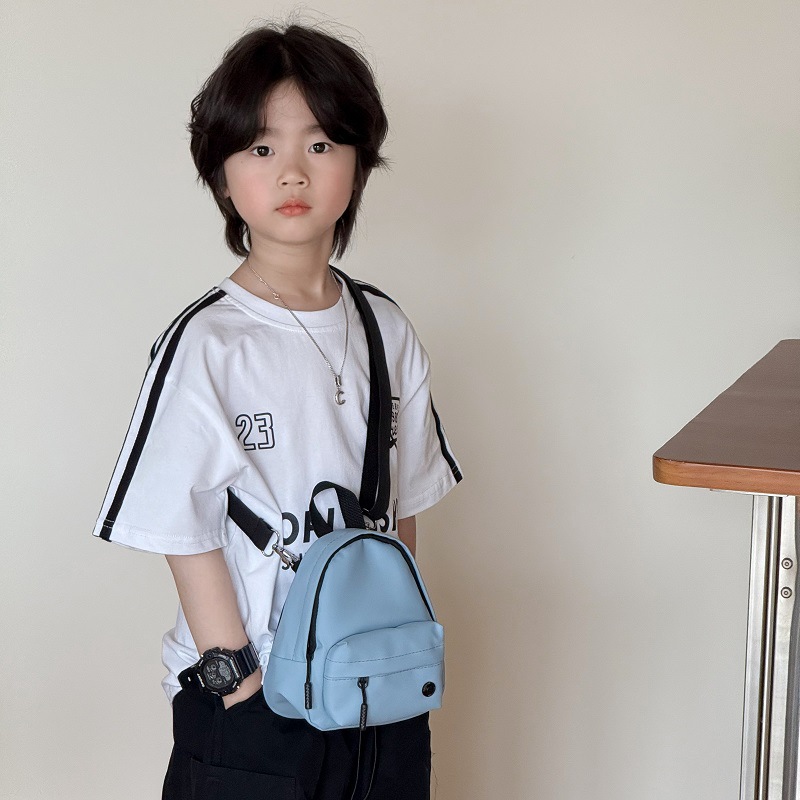 Bolso de hombro para niños y niñas de estilo coreano, moda, salida fresca, bolso de mensajero para niños, deportes de ocio, monedero para niños