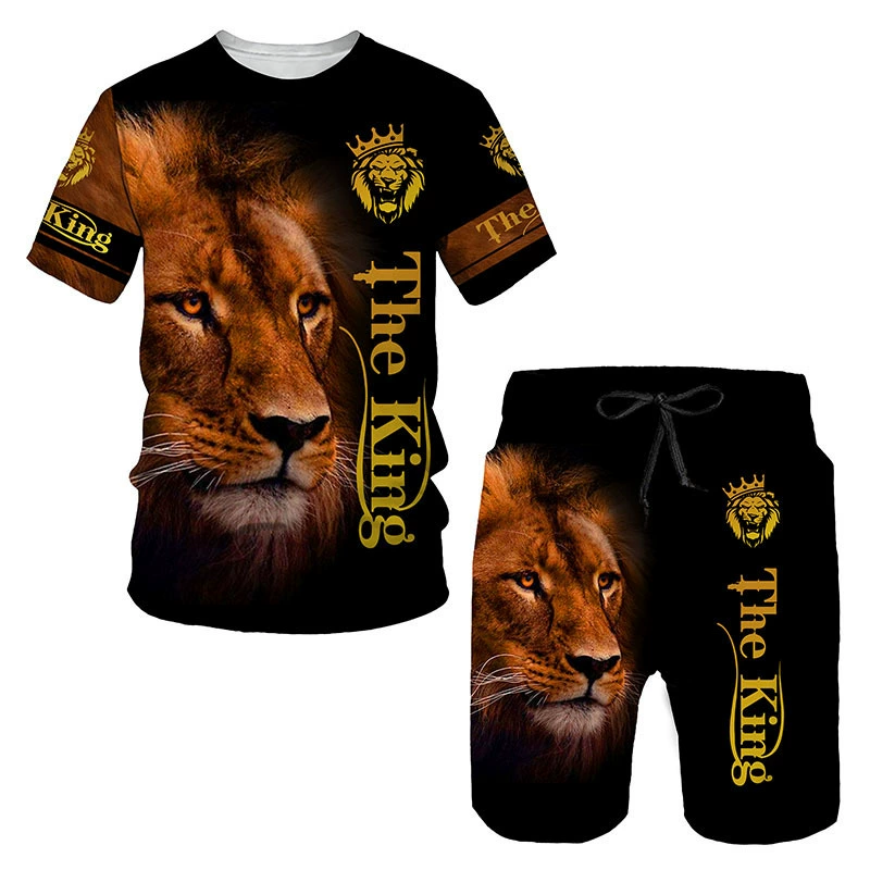 Модный спортивный костюм, летний сет, шорты, 3D, Cross-border торговля, AliExpress, с коротким рукавом