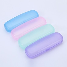 塑料眼镜盒防蓝光盒近视老花眼镜收纳盒印字塑料盒彩盒半透明镜盒