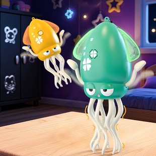 Cross-Border New Electric Magic Dancing Octopus Toy Octopus Automatic Obstacle Avoidance Children's Trick Decompression Toy