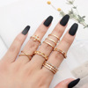 Retro set with pigtail, ring, European style, suitable for import