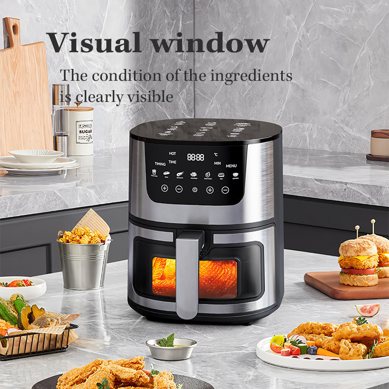 现货可视空气炸锅家用大容量多功能不锈钢空气炸鍋air fryer|undefined