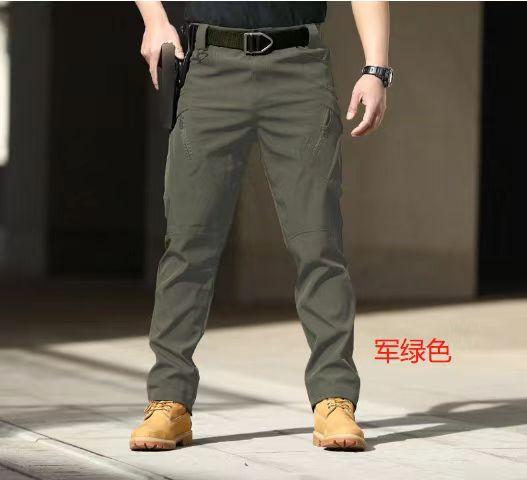 Pantalones casuales al aire libre para fanáticos militares, monos, chaquetas de primavera y otoño sueltas rectas, pantalones de montañismo tácticos elásticos y transpirables