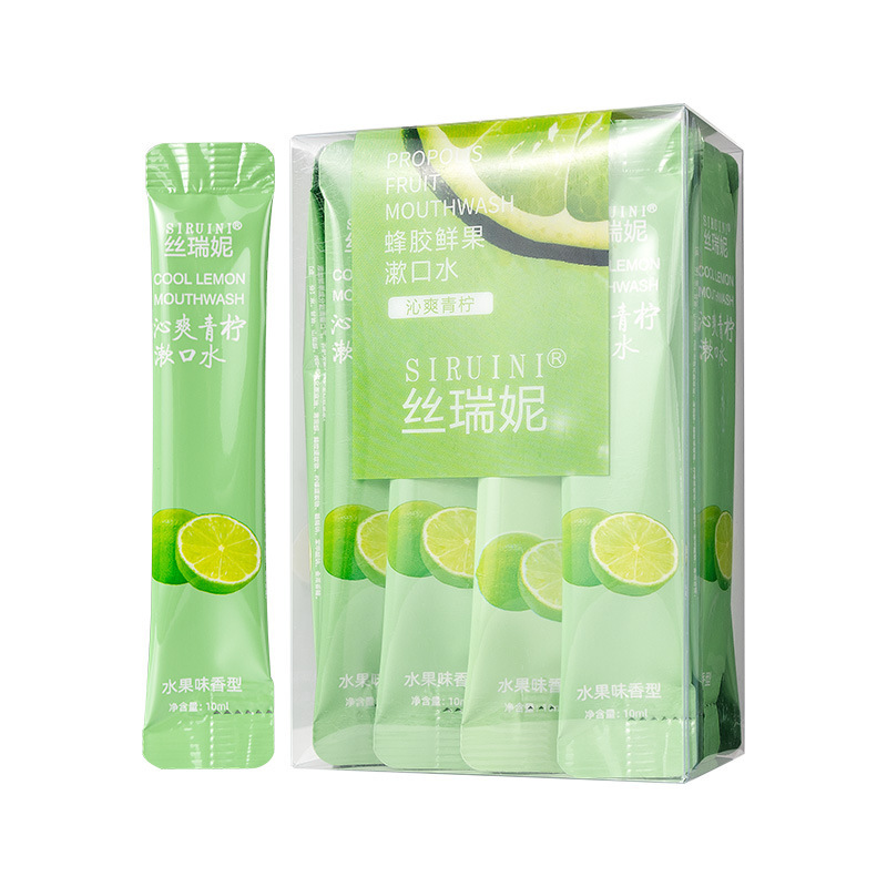 シルクの新鮮な果物のうがいの水の息は清新で、20本の箱の中の白桃の味の携帯は使い捨てのうがいの水の卸売りを詰めます。|undefined