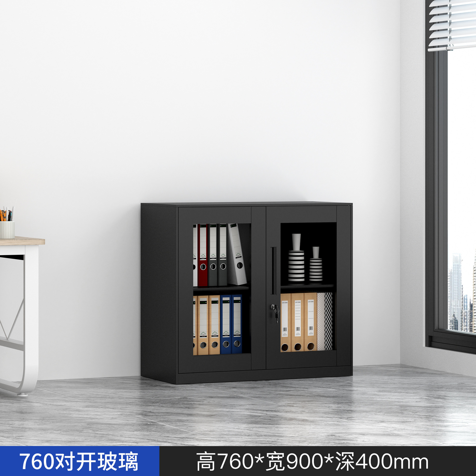 Gabinete de archivos de acero grueso gabinete de almacenamiento gabinete de oficina desmontaje tipo cajón gabinete bajo puerta de vidrio gabinete fábrica de venta directa