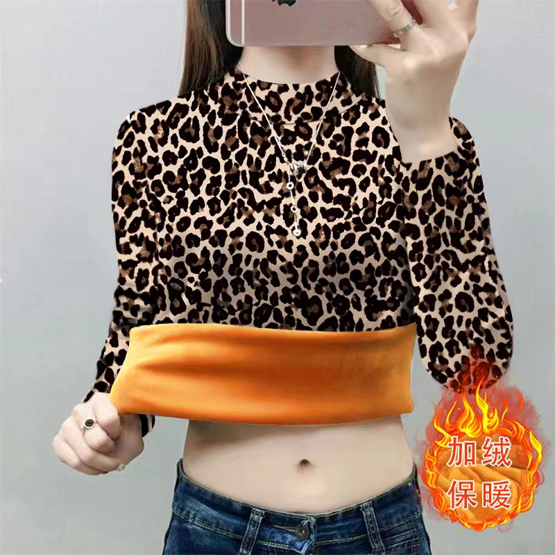 두꺼운 벨벳 올인원 벨벳 어머니복 겨울 신상 긴팔 반고 칼라 패셔너블한 프린트 따뜻한 상의와 하의 셔츠
