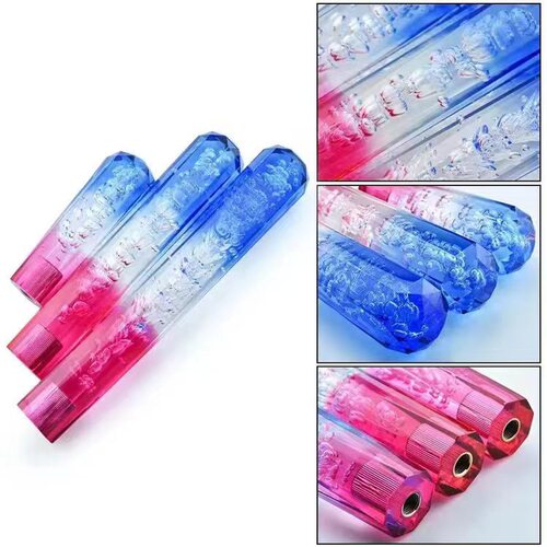 Upgrade your car's gear shifter with a 3-color wave-style knob, featuring a cross-border diamond, crystal, and a sleek gear handle for a stylish and functional replacement.