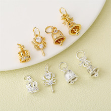�߱�ɫ14K������ʯ�������Ļʹ��}�Q��Kdiy������Ʒ���