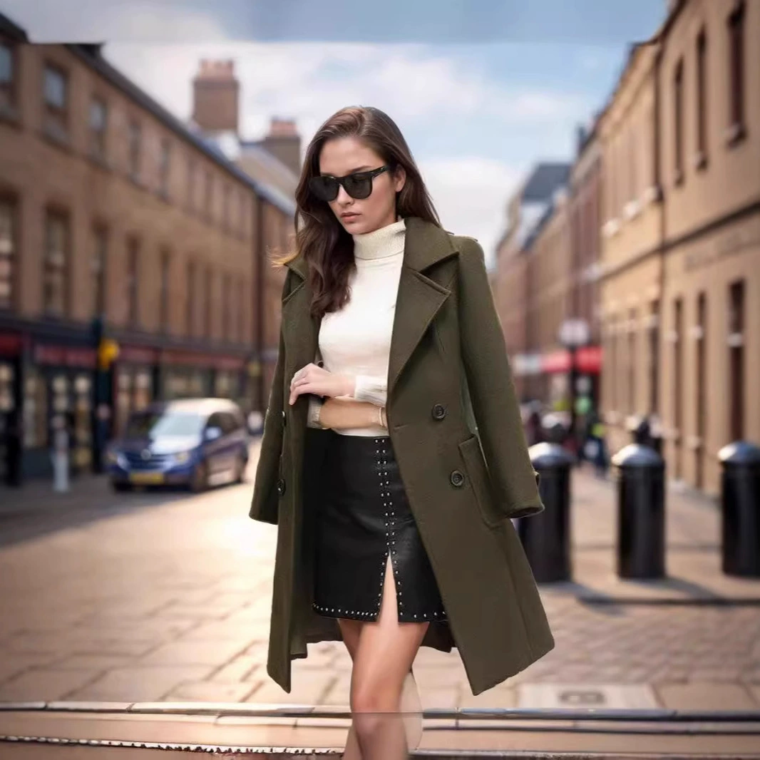 [Трансграничное спот] Зимняя корейская версия тонкого тонкого модного темперамента