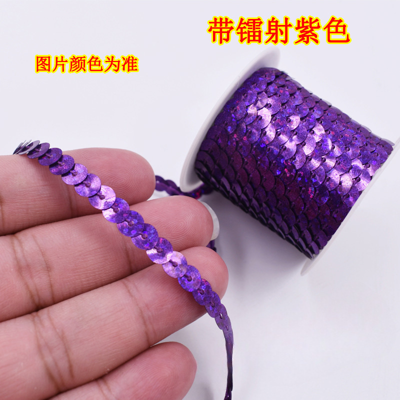 1 cuentas de escenario de encaje de metros de longitud de suministros de eje multicolor de sequinilla 4 nuevos accesorios hechos a mano