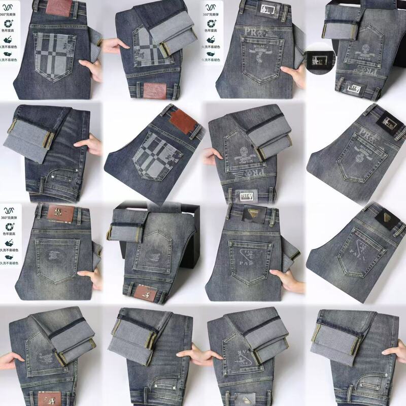 26 Guangzhou Xintang Spring and Autumn Thin Denim Jeans for Men, Straight-Leg, Washed, Vintage, Light Luxury, American High Street Style, Exclusively for Cross-Border Sales 26 Guangzhou Xintang Spring and Autumn Thin Denim Jeans for Men, Straight-Leg, Washed, Vintage, Light Luxury, American High Street Style, Exclusively for Cross-Border Sales